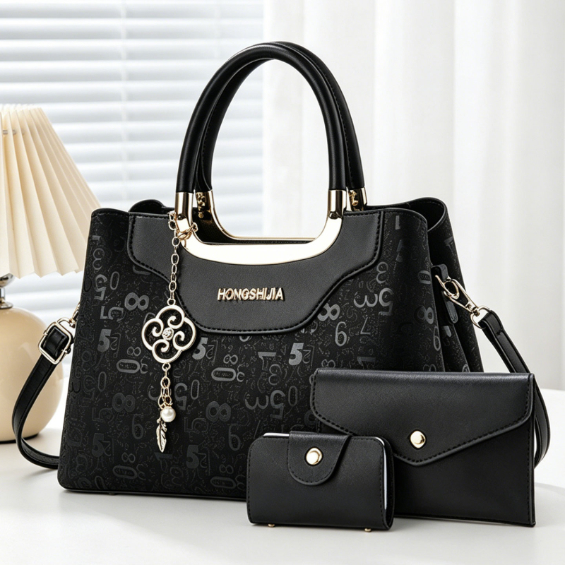 Luxury Bags & Leather Repair Of Atlanta Photos - 3-piece Fashion Women's Handbag Set, Light