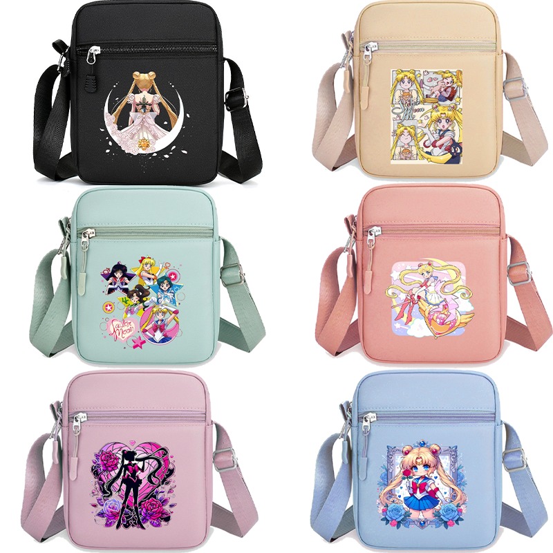 Shoulder Bag Slouchy - Sailor Moon Shoulder Bag Unisex Cute