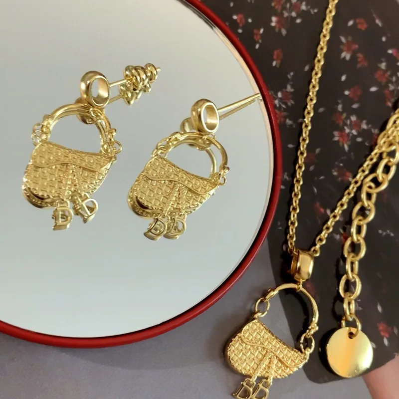 Luxury Bags For Women Sale - YISON French Luxury Gold-plated, Saddle Bag