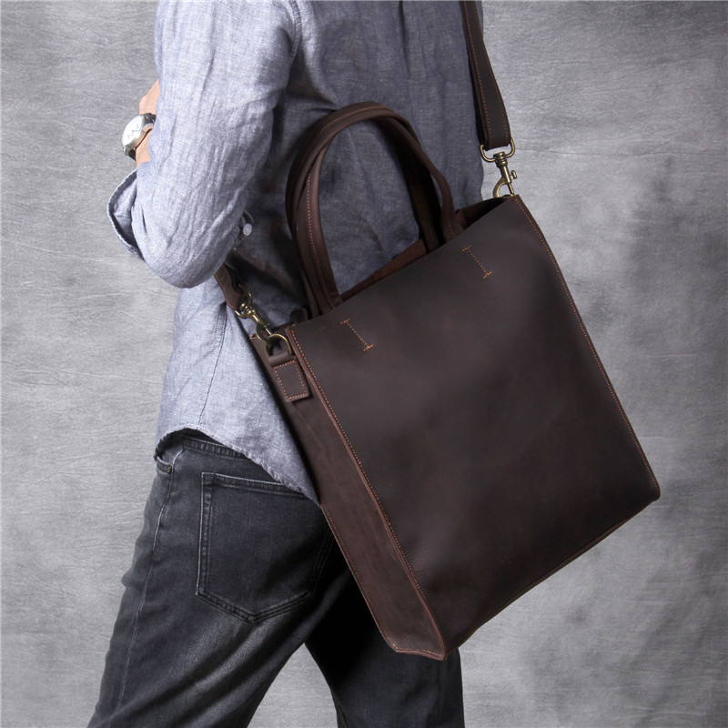 Vintage genuine leather men ha - Luxury Bags For Laptop recension och pris