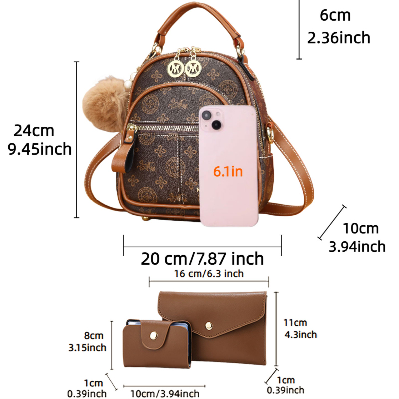 3-piece women's bag set, light - Luxury Bags & Leather Repair Of Atlanta Photos recension och pris