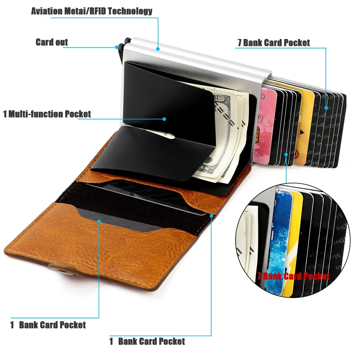 Large Capacity 12 Cards Slots  - Luxury Bags Lv recension och pris