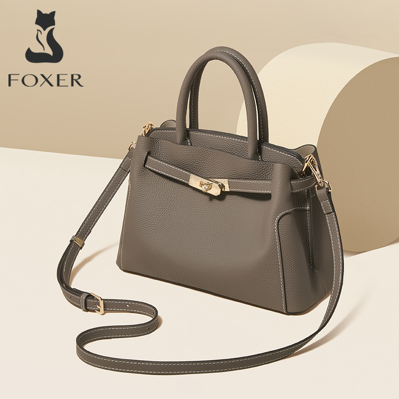 FOXER Genuine Leather Women's  - Luxury Bags For Women Sale recension och pris