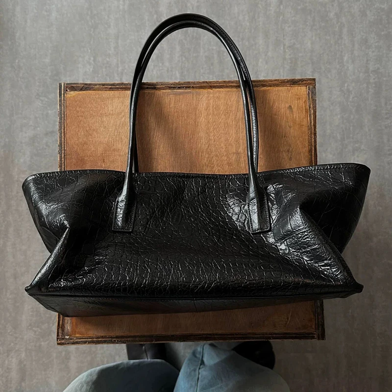 Retro Crocodile Embossed Handb - Luxury Bags Tote recension och pris