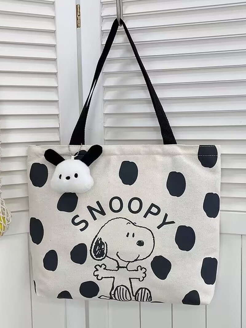 Cartoon Snoopy Canvas Shoulder - Shoulder Bag Slouchy recension och pris