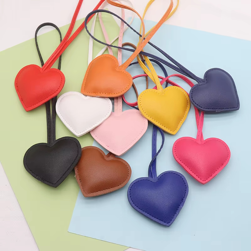 Pink Red PU Faux Leather Heart - Luxury Bags Girls recension och pris