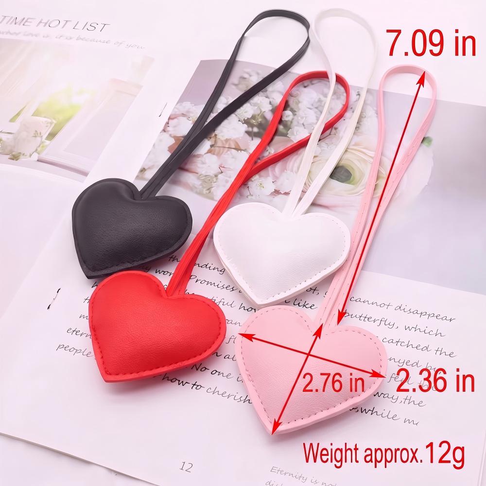 Pink Red PU Faux Leather Heart - Luxury Bags Girls recension och pris