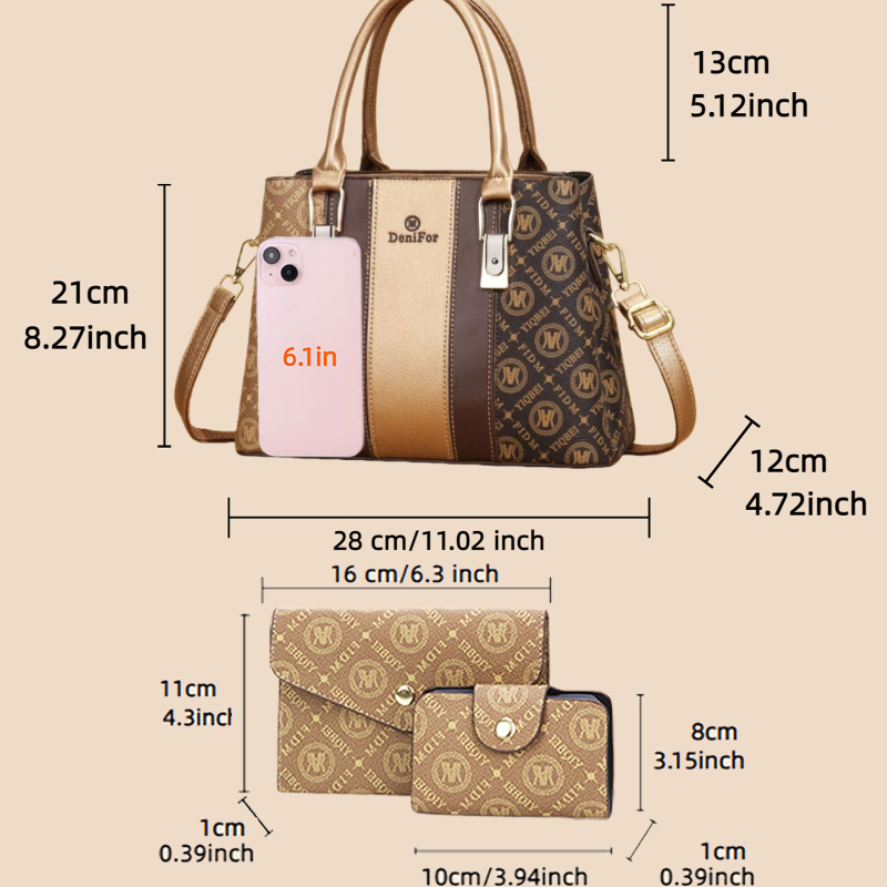 3-piece set of women's handbag - Luxury Bags & Leather Repair Of Atlanta Photos recension och pris