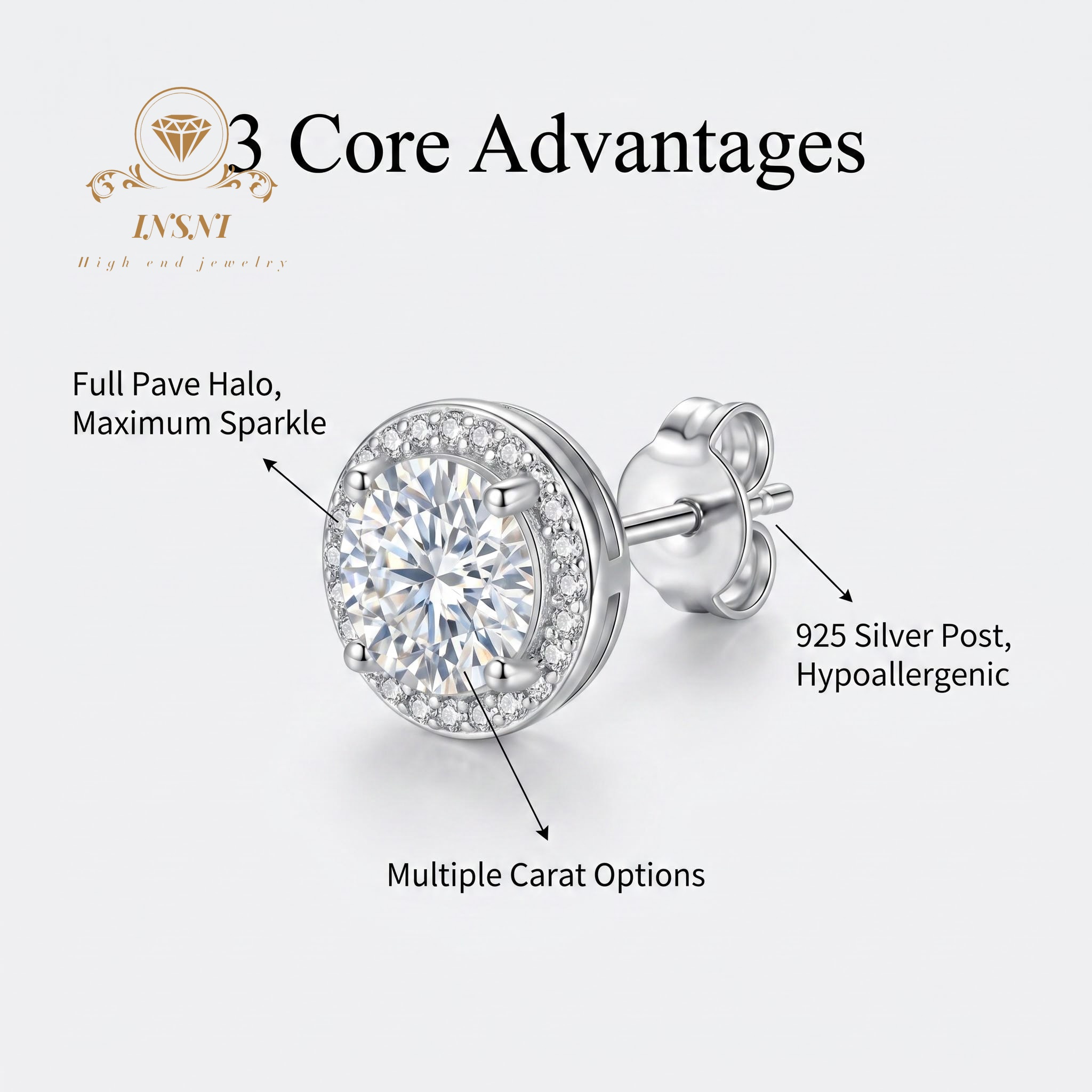 D-color Moissanite Sterling Si - Luxury Bags Dropshipping recension och pris