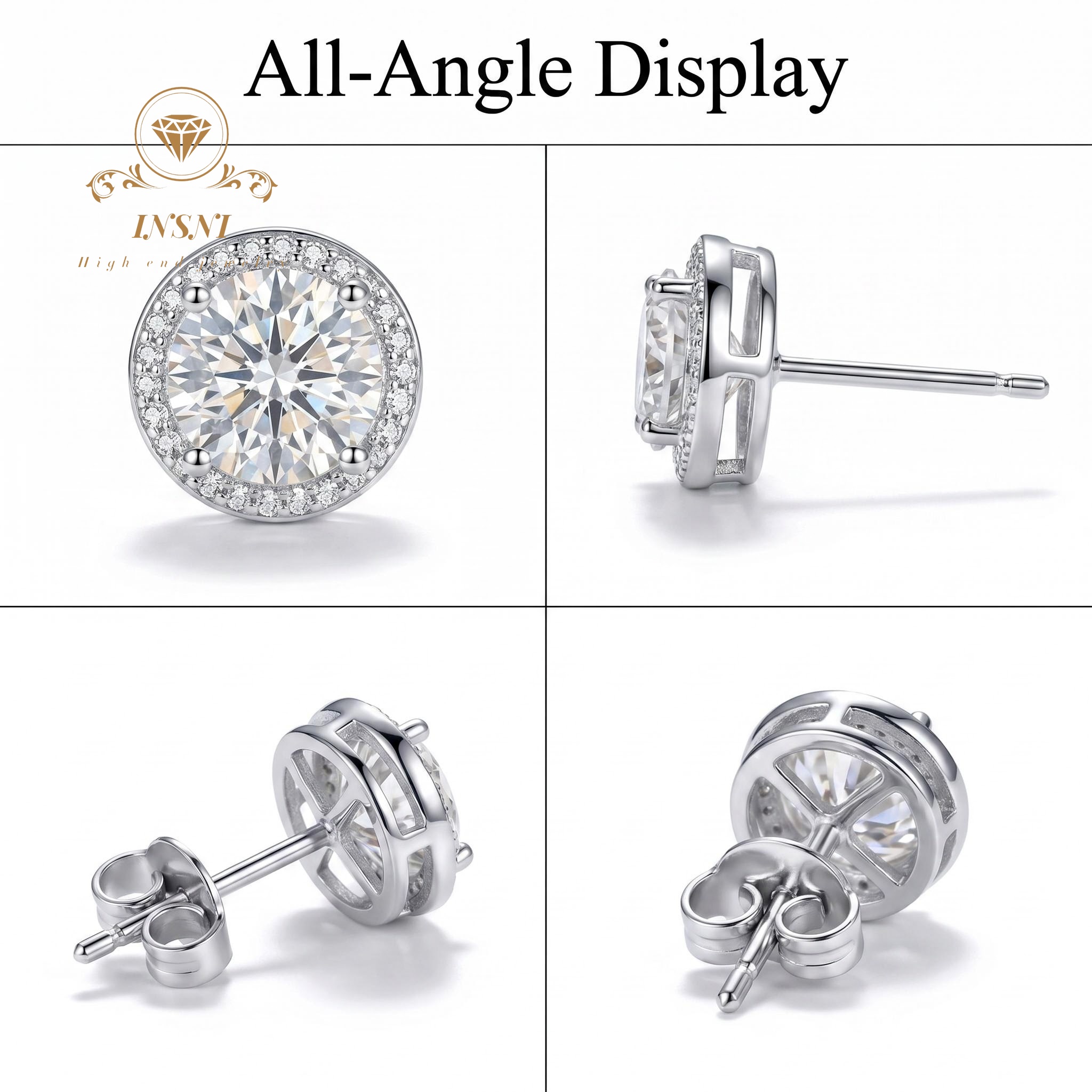 D-color Moissanite Sterling Si - Luxury Bags Dropshipping recension och pris