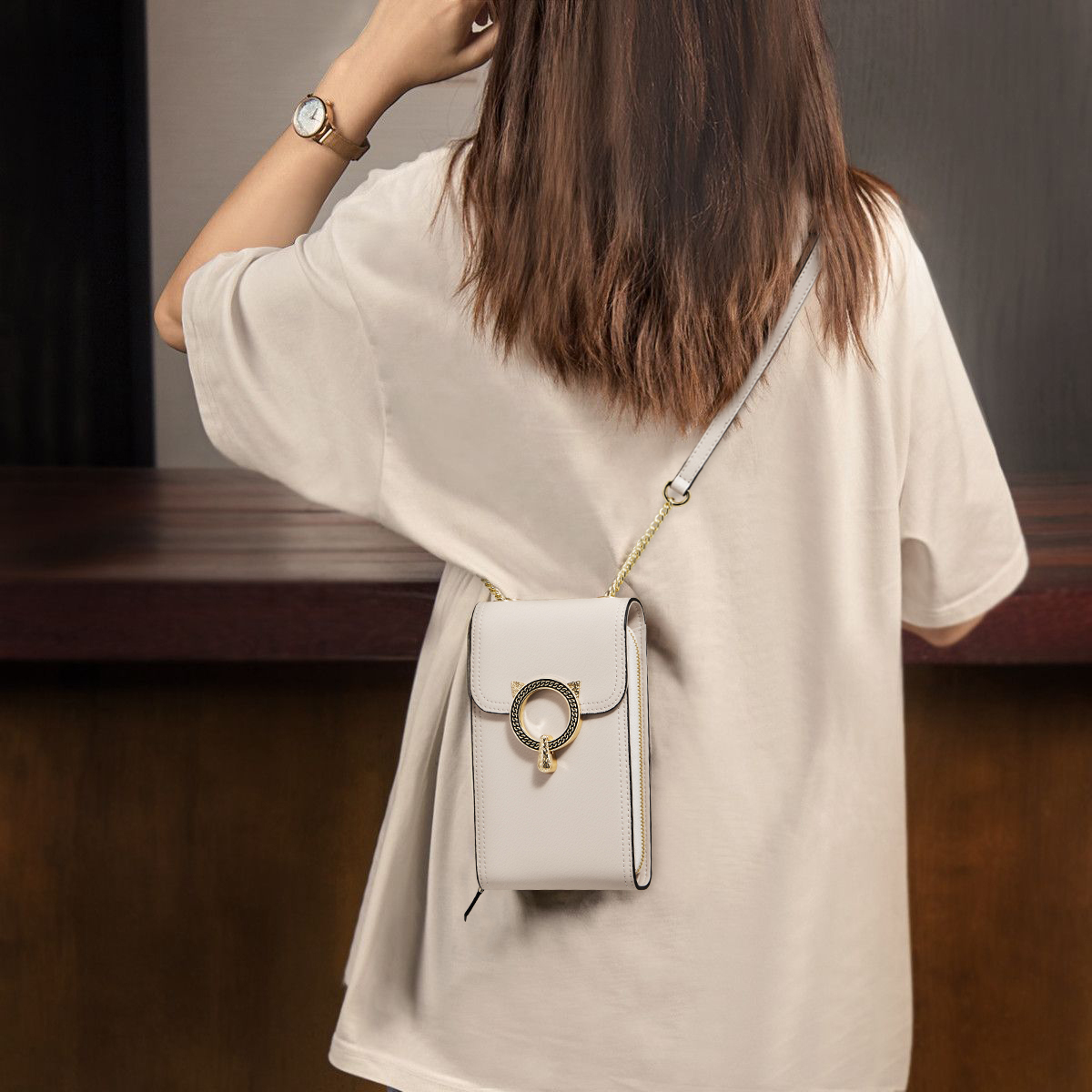 FOXER Fashion Split Leather Ce - Luxury Bags Girls recension och pris